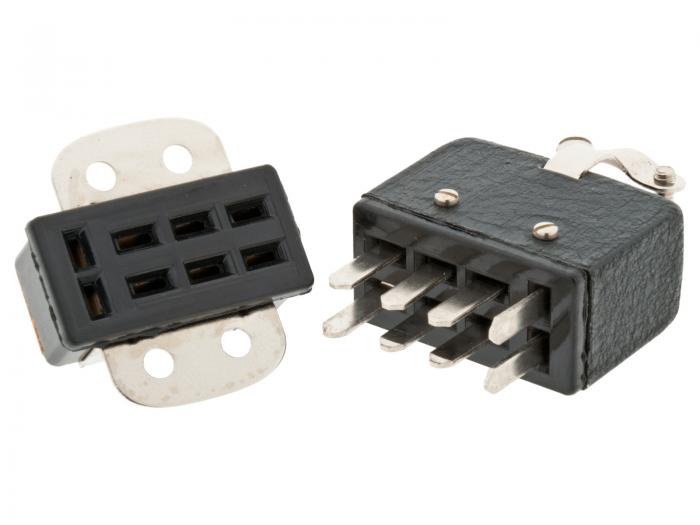 Connector 8-pole male+female @ electrokit (1 of 2)