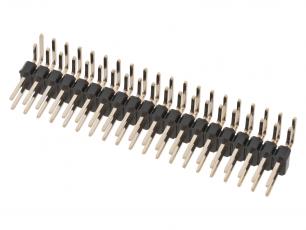 Pin header 2.54mm 2x20p right-angle @ electrokit