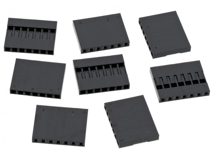 Contact housing 2.54mm 1x7-pin 10-pack @ electrokit (1 of 1)