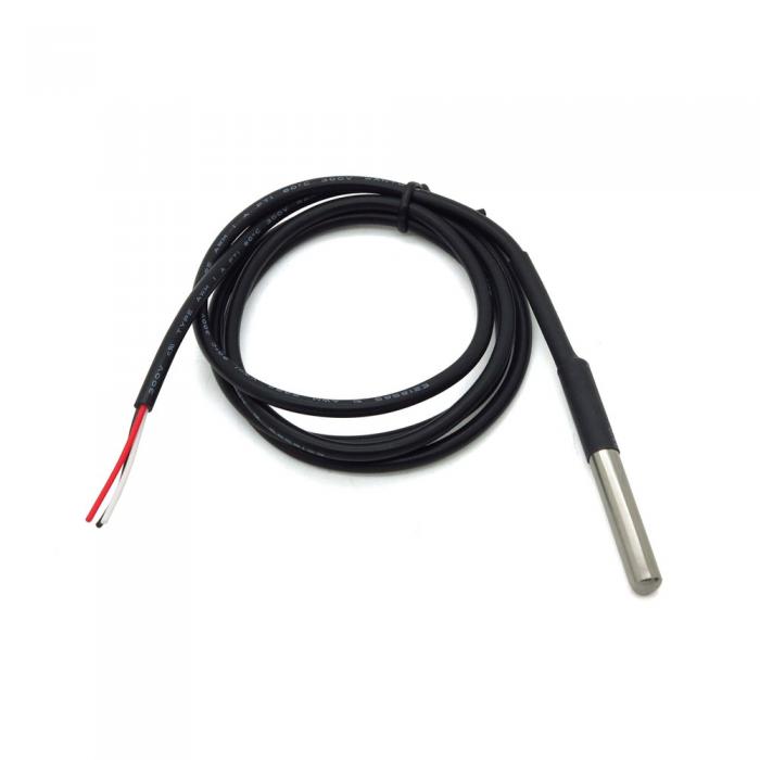 Temperatursensor vattentt metall (DS18B20) @ electrokit (1 av 1)