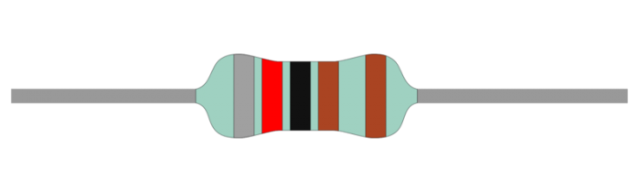 Resistor metal film 0.6W 1% 8.2kohm (8k2) @ electrokit (1 of 1)