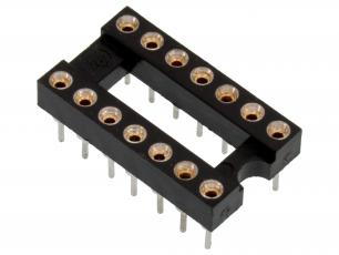 DIL-socket lathed 14-pin @ electrokit