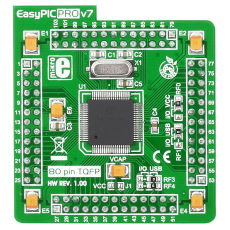 EasyPIC PRO v7 MCUcard with PIC18F87J50 @ electrokit