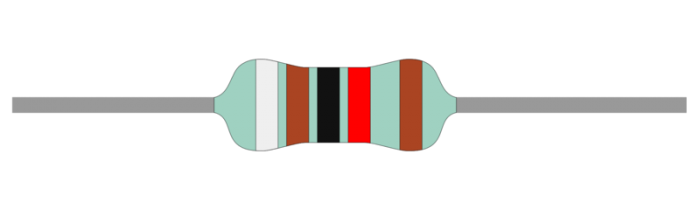 Resistor metal film 0.6W 1% 91kohm (91k) @ electrokit (1 of 1)