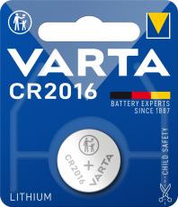 CR2016 batteri litium 3V Varta @ electrokit