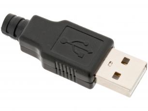 USB A-hane kabel @ electrokit