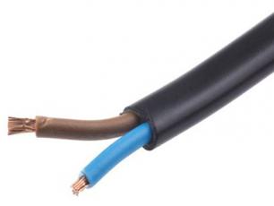 Cable SKX 2x0.75mm2 300V black /m @ electrokit
