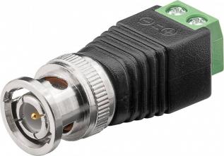 Adapter BNC male - screw terminal @ electrokit