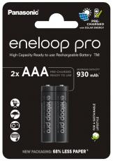 Laddningsbar AAA eneloop pro 930mAh 2-pack @ electrokit