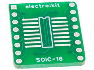 Adapter board SOIC-16 / TSSOP-16 @ electrokit