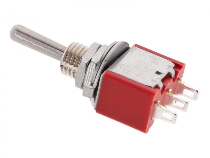 Toggle switch 1-p (on)-off-(on) solder lugs @ electrokit (2 of 3)