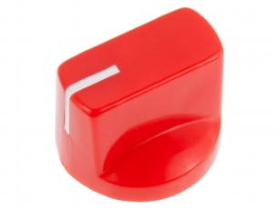 Knob red ø19x15mm @ electrokit