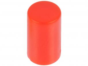 Cap for push button PCB 2-p - red @ electrokit