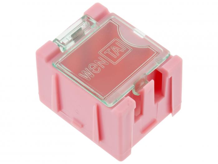 Modular Plastic Storage Box - pink @ electrokit (1 of 2)