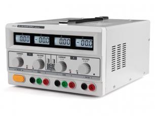 Power supply 2x 0-30V 0-3A + 5V 3A LCD @ electrokit