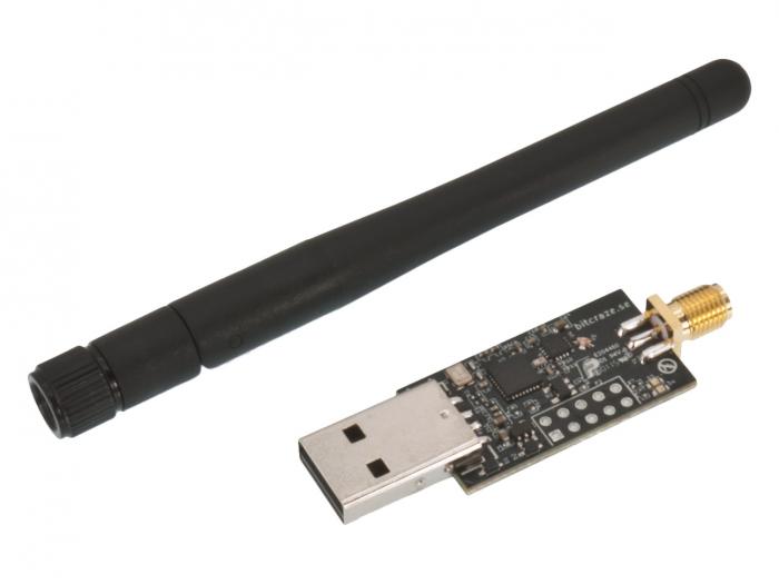 Crazyflie 2.0 - Crazyradio PA USB Radio module with antenna @ electrokit (1 of 3)