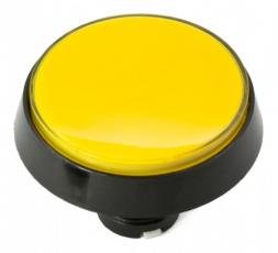 Push button arcade ø60mm yellow @ electrokit