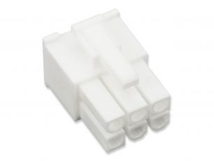 Contact housing Mini-Fit Jr female 2x3p @ electrokit