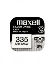 Knappcellsbatteri silveroxid 335 SR512 Maxell @ electrokit