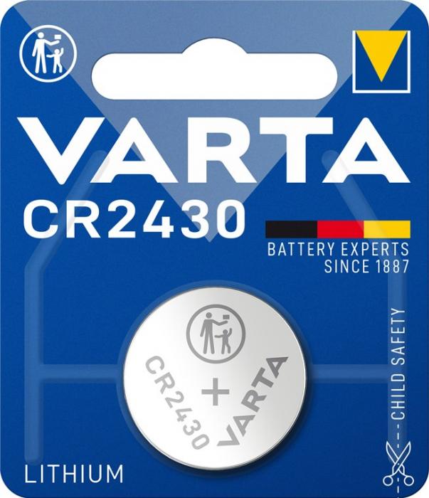 Buy CR2430 battery lithium 3V Varta at the right price electrokit