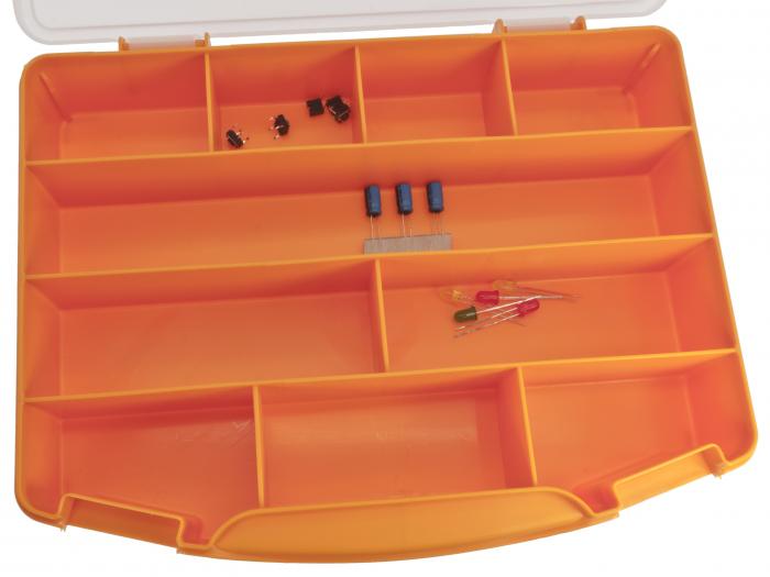 Storage box 251 x 200 x 44mm 10 compartments @ electrokit (2 of 2)