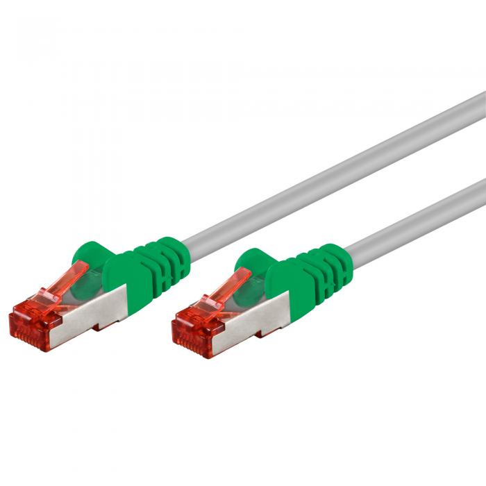 S/FTP Cat6 crossover patch cable 2m grey LSZH Cu @ electrokit (1 of 2)