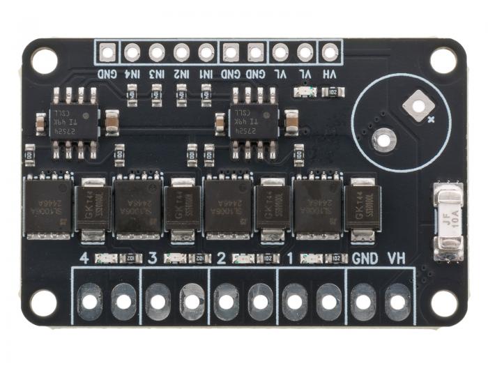 MOSFET Drivkort 4-kan 50V 10A @ electrokit (4 av 8)