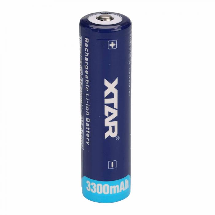 Batteri Li-Ion 18650 3.7V 3300mAh med skyddskrets Xtar @ electrokit (1 av 3)