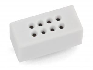Miniature solderless breadboard 2x4 connections @ electrokit