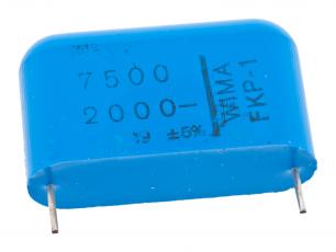 Kondensator 7500pF 2000V 27.5mm @ electrokit