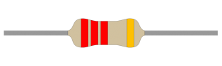 Resistor 1W 5% 2.2kohm (2k2) @ electrokit