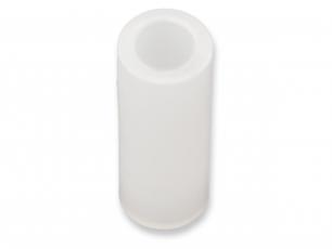 Spacer M2 10mm plastic white - 25-pack @ electrokit