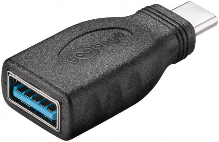 USB-C male to USB 3.0 female adapter black @ electrokit (1 of 2)