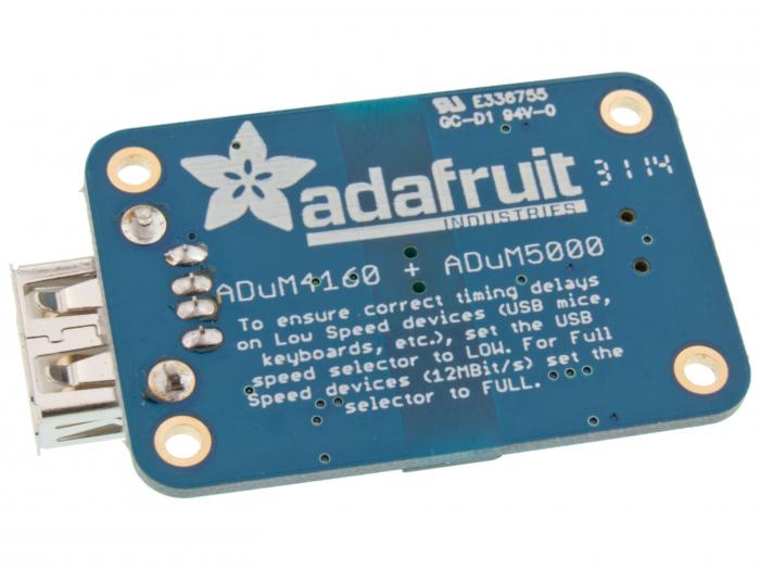 Adafruit USB Isolator - 100mA Isolated Low/Full Speed USB @ electrokit (2 of 2)