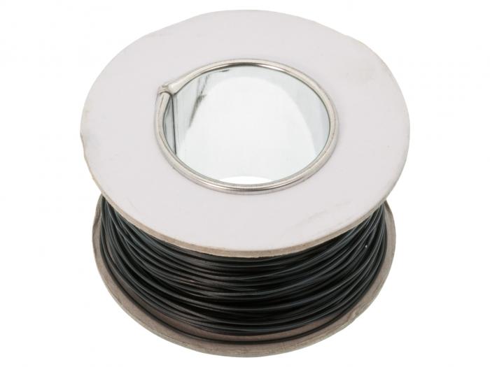 Hook-up wire AWG20 solid core - black /m @ electrokit (1 of 2)