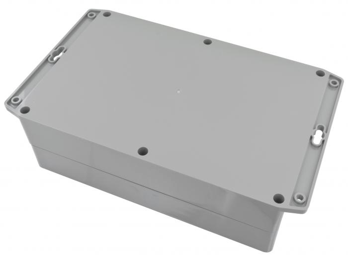 Enclosure grey with flange 222x146x75mm @ electrokit (2 of 3)