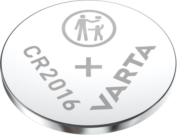 CR2016 batteri litium 3V Varta @ electrokit (2 av 2)