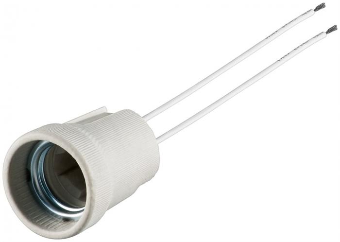 Lampsockel E27 med kabel @ electrokit (1 av 1)