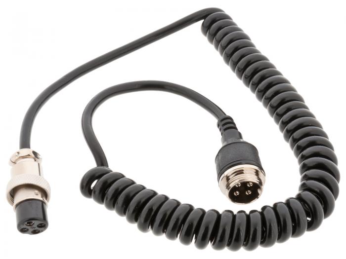 Spiral cable with microphone connector 4-pole @ electrokit (1 of 1)