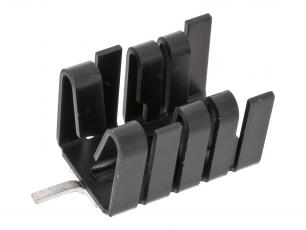 Heatsink TO-220 19.5x13x13mm clamp @ electrokit