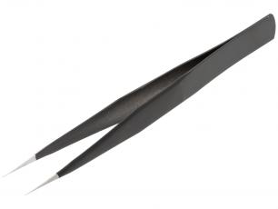 Tweezers ESD safe straight 125mm @ electrokit