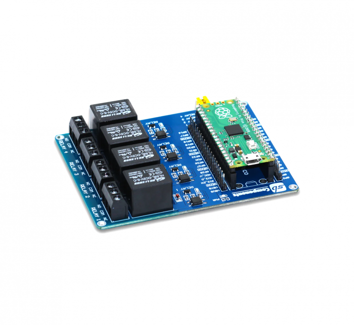 Raspberry Pi Pico 4x Relay Board @ electrokit (3 of 5)
