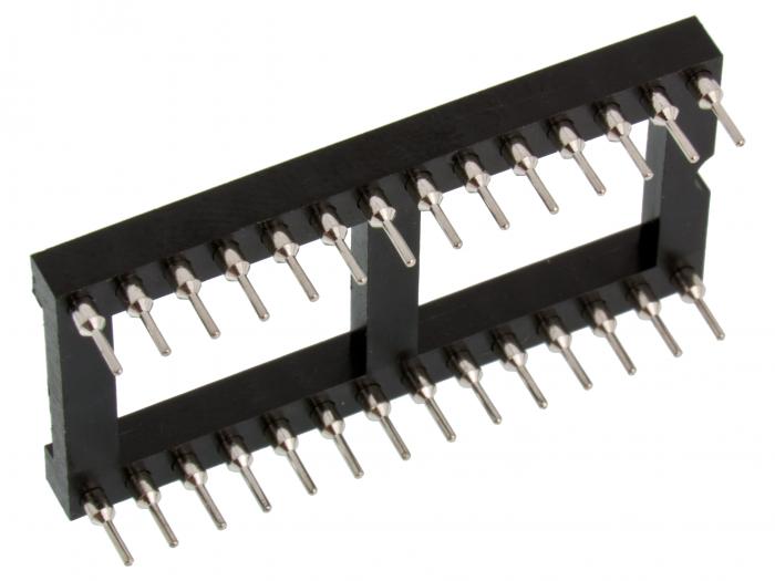 DIL-socket lathed 28-pin 0.6