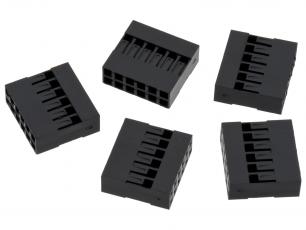 Contact housing 2.54mm 2x6-pin 5-pack @ electrokit