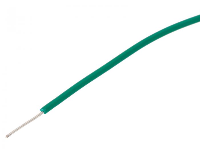 Hook-up wire AWG24 stranded - green /m @ electrokit (1 of 1)