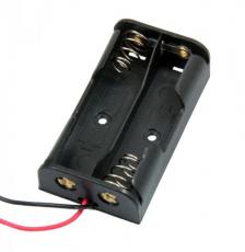 Battery holder 2xAA with wires @ electrokit