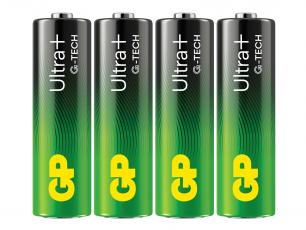 AAA / LR6 alkaliska batterier GP Ultra Plus 4-pack @ electrokit