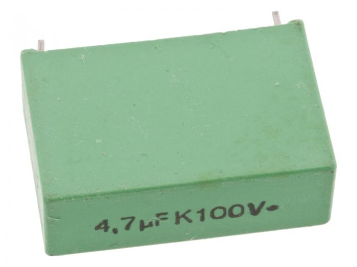 Capacitor 4.7uF 100V 27.5mm @ electrokit (1 of 2)