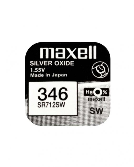 Knappcellsbatteri silveroxid 346 SR712 Maxell @ electrokit (1 av 2)