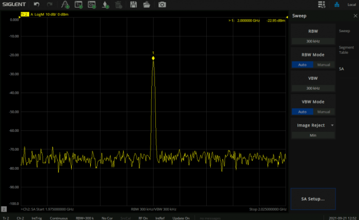 Spectrum Analyzer (SW) - SNA5000-SA @ electrokit (1 of 1)